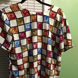WOMENS CHECKERED TOP